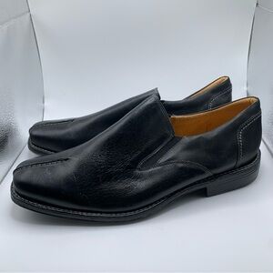 SANDRO MOSCOLONI Center Seam Double Gore Loafer size 11.5 D black leather 2057